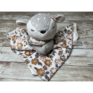 Modern Moments Baby Deer Fawn Plush Lovey - Security Blanket - Baby Floral